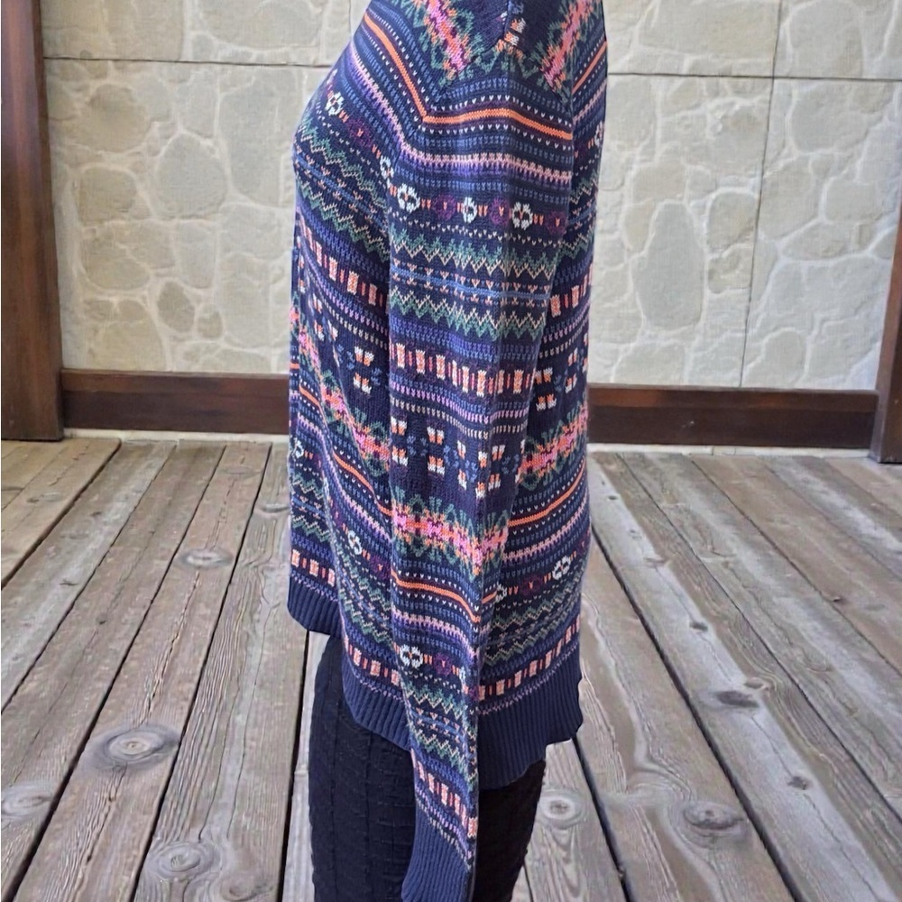 Chaps Women's Multicolor Patterned Sweater - Picture 2 of 5